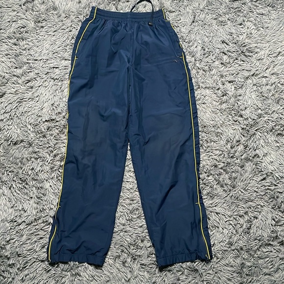 Y2K Athletic Works Navy Blue Track Pants Sweatpants Size Small - Picture 2 of 8